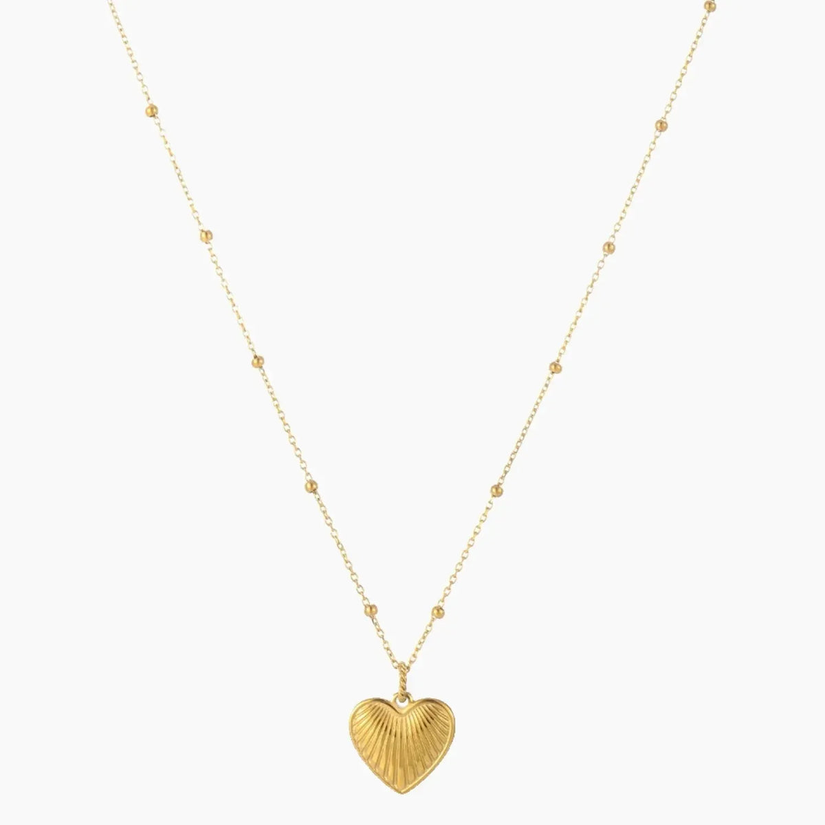 Heart Pendant Satellite Chain Necklace