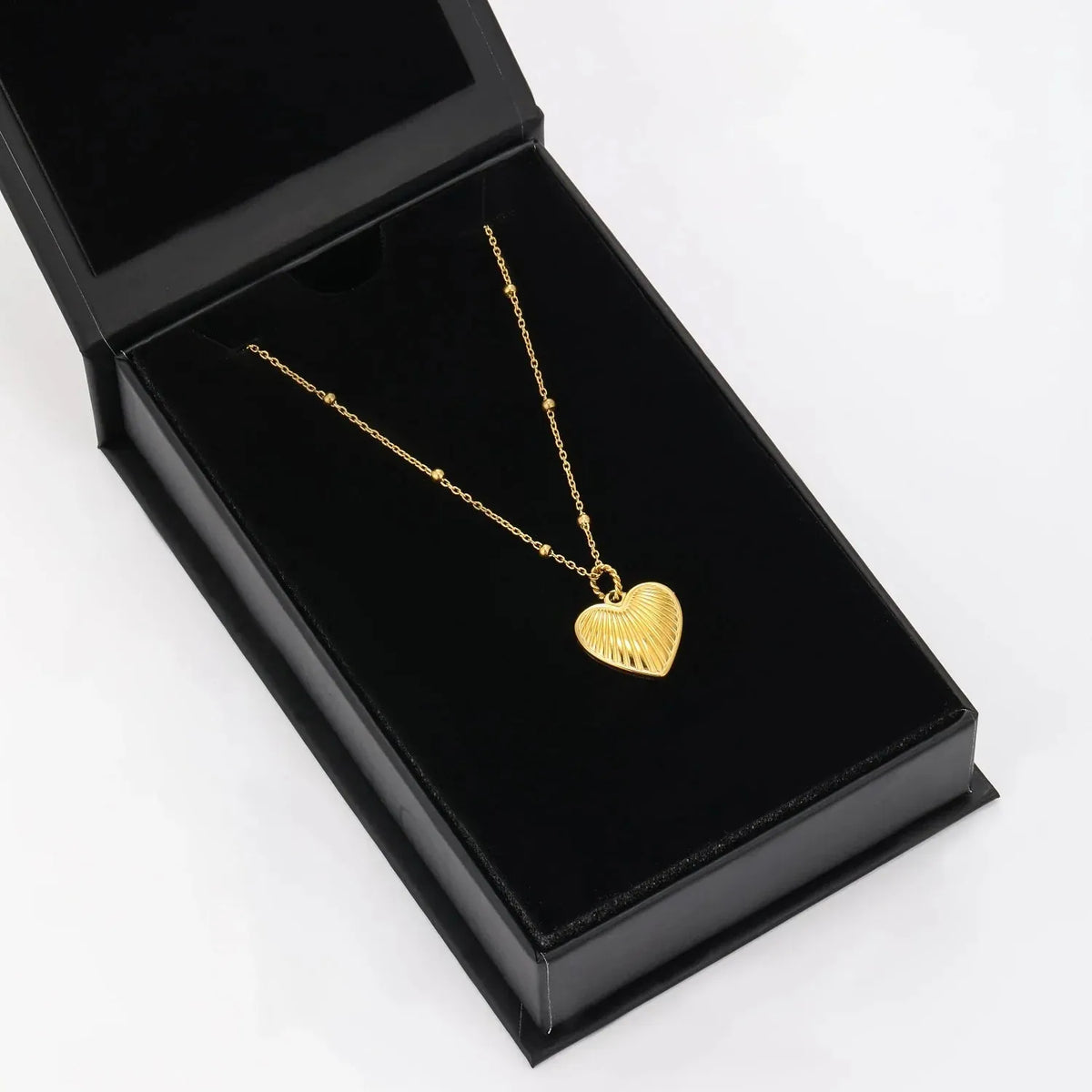 Heart Pendant Satellite Chain Necklace