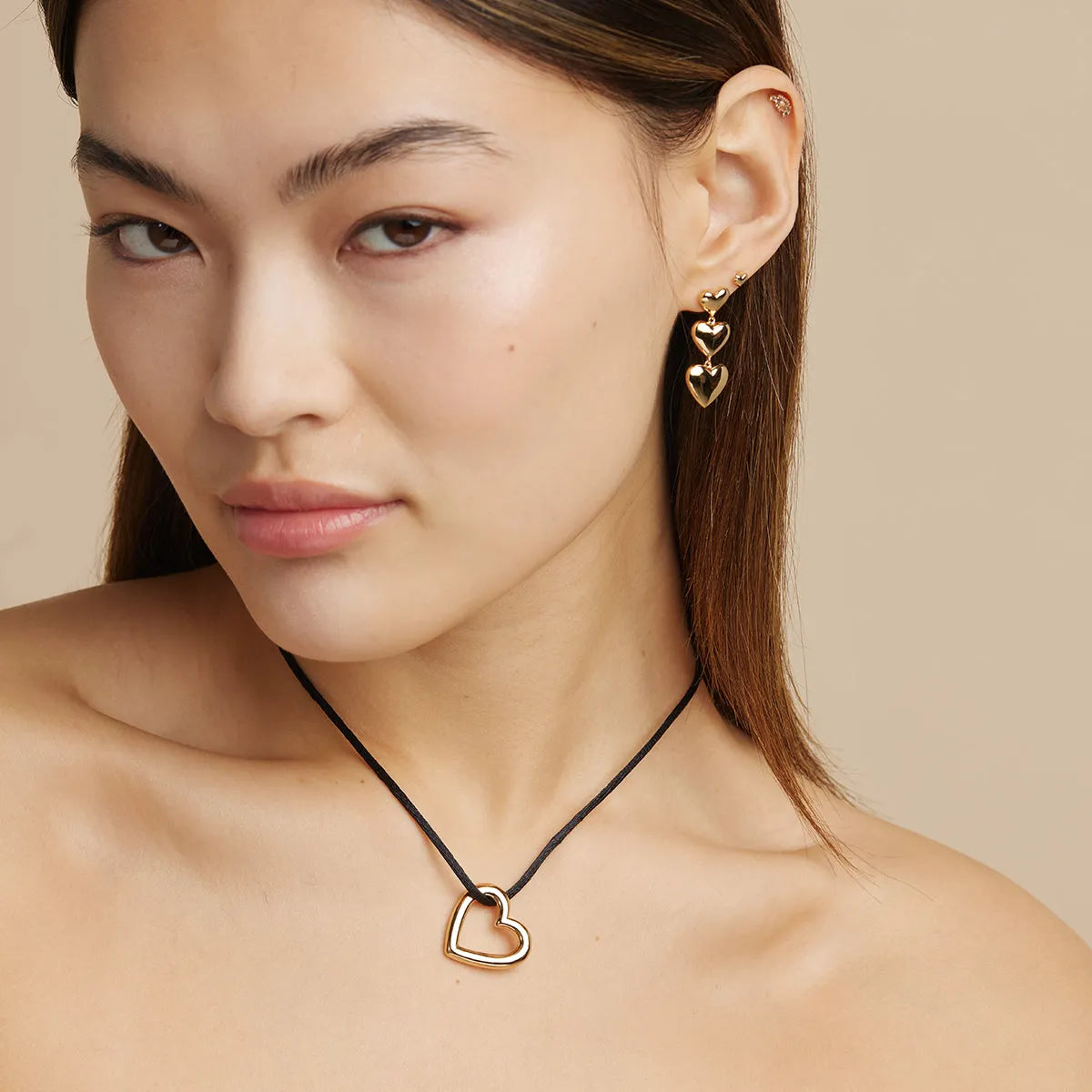 Heart Stud Earrings