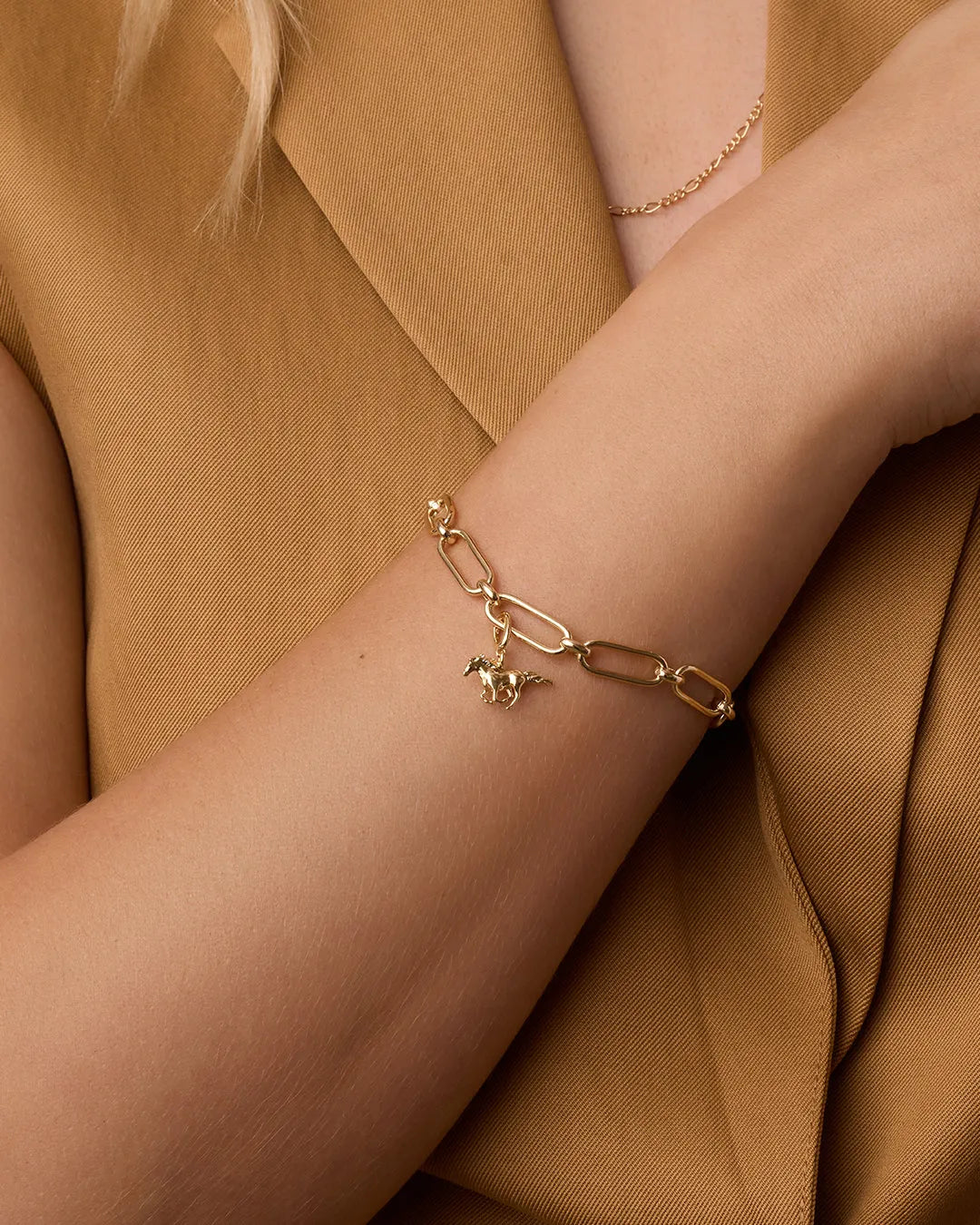 Horse Parker Charm in 18K Gold Plated