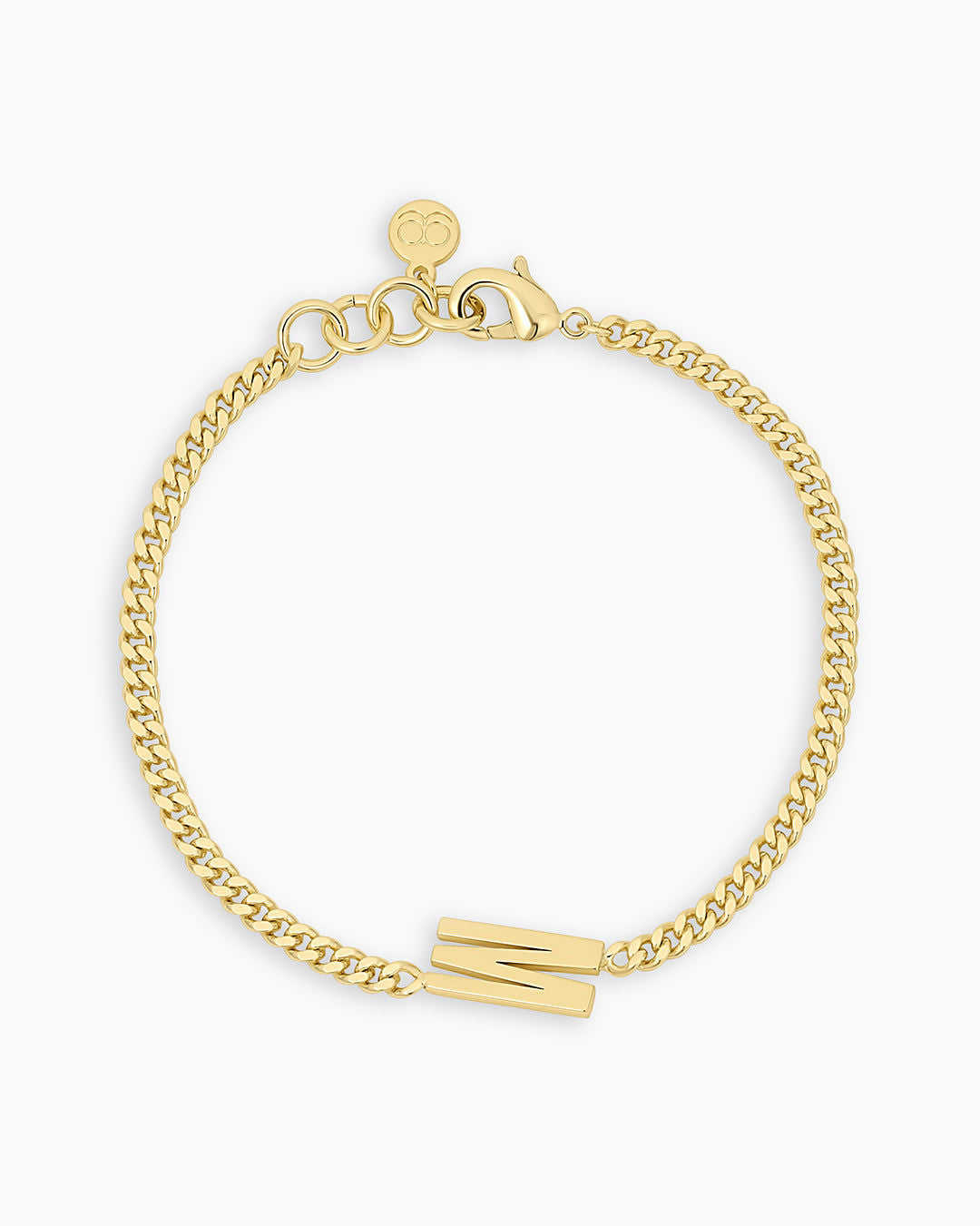 Wilder Alphabet Bracelet in 18K Gold Plated