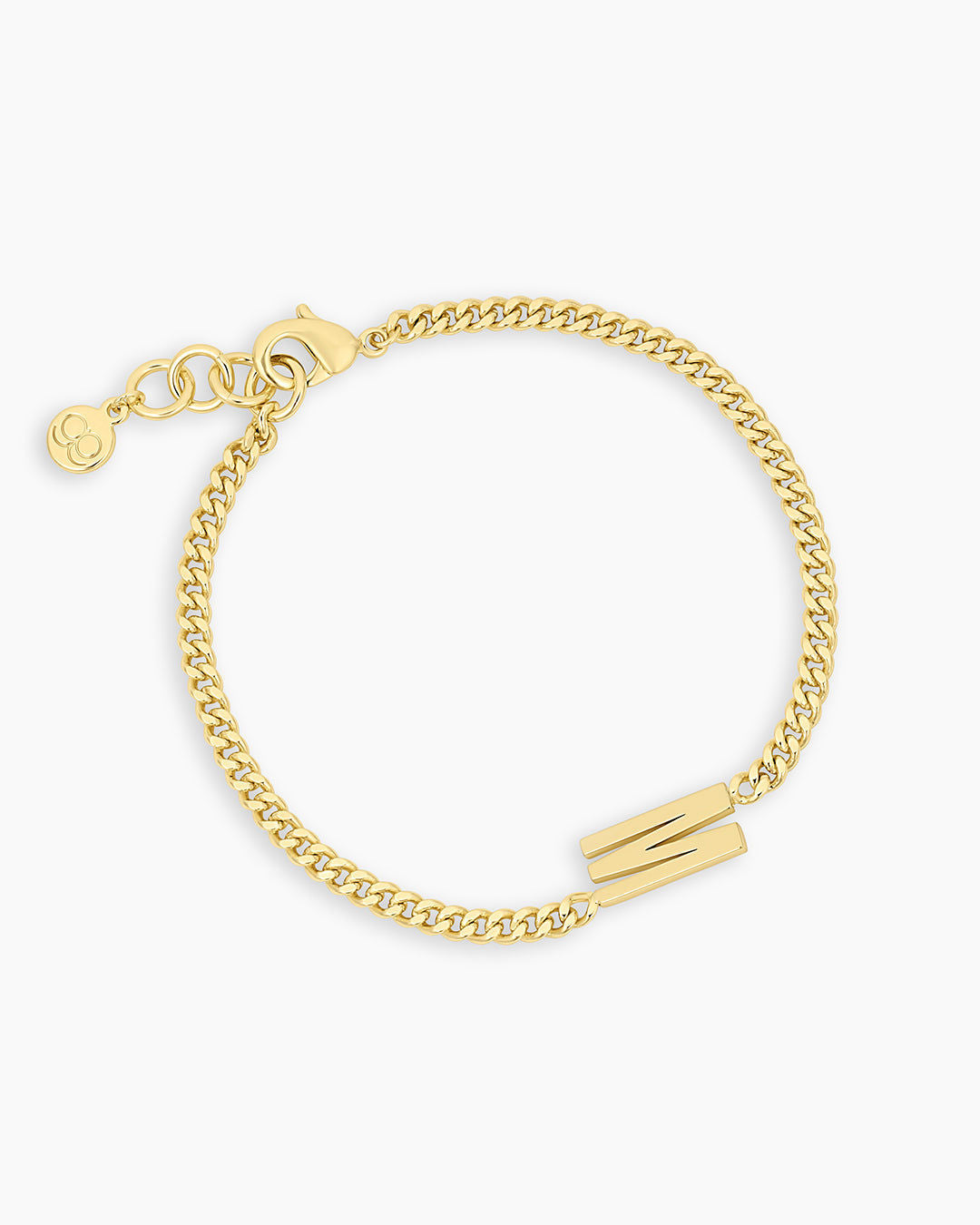 Wilder Alphabet Bracelet in 18K Gold Plated