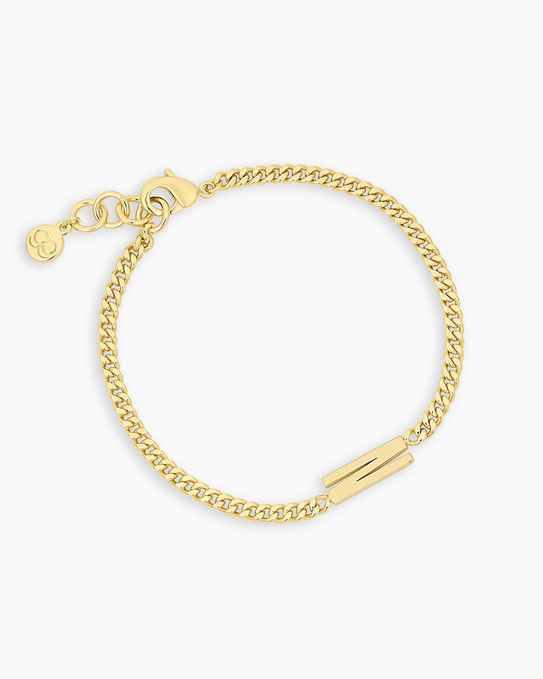 Wilder Alphabet Bracelet in 18K Gold Plated