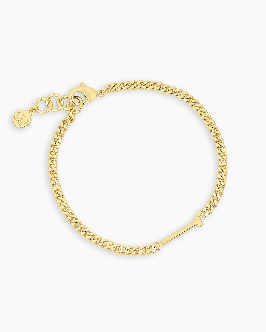 Wilder Alphabet Bracelet in 18K Gold Plated