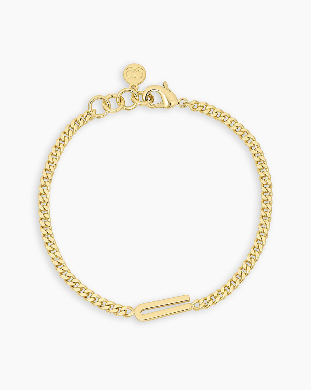 Wilder Alphabet Bracelet in 18K Gold Plated