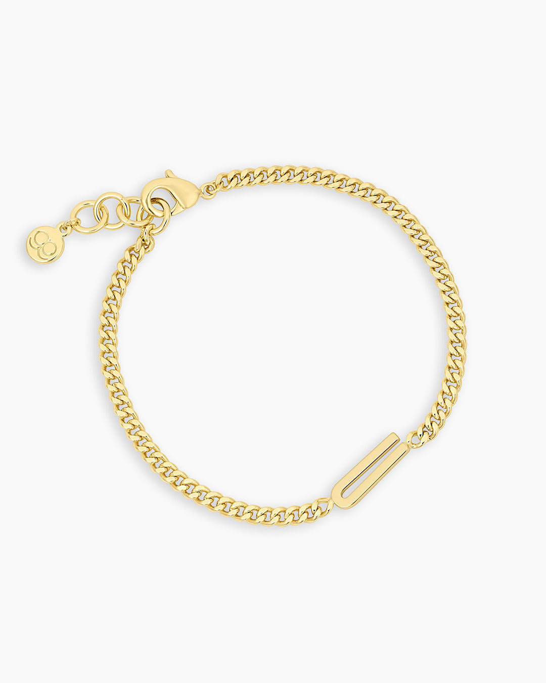Wilder Alphabet Bracelet in 18K Gold Plated