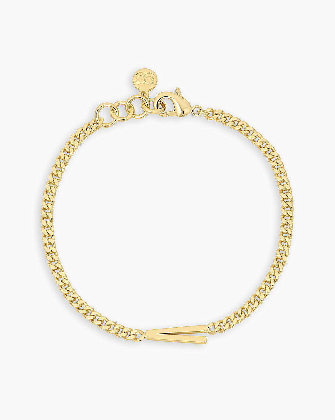 Wilder Alphabet Bracelet in 18K Gold Plated