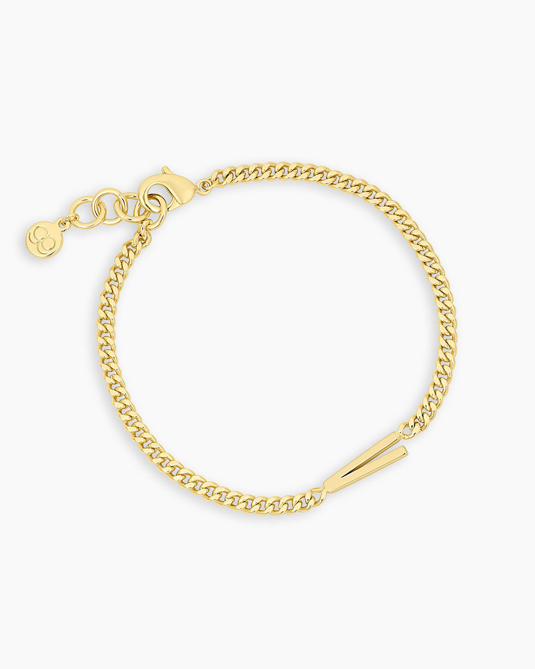Wilder Alphabet Bracelet in 18K Gold Plated