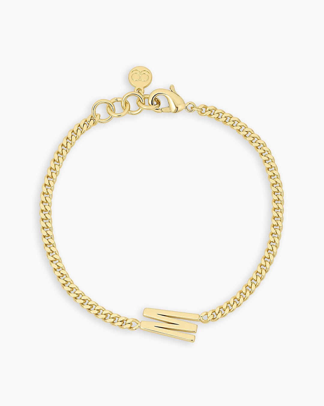 Wilder Alphabet Bracelet in 18K Gold Plated