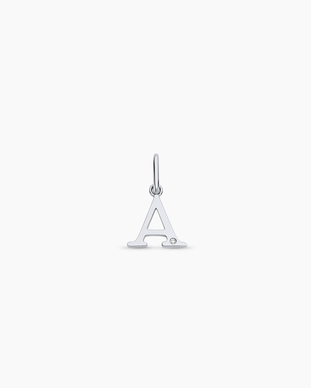 Diamond Vintage Alphabet Charm in 14K Gold