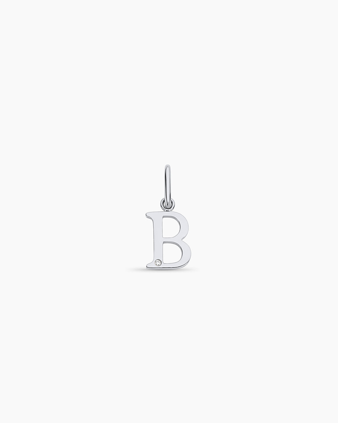 Diamond Vintage Alphabet Charm in 14K Gold