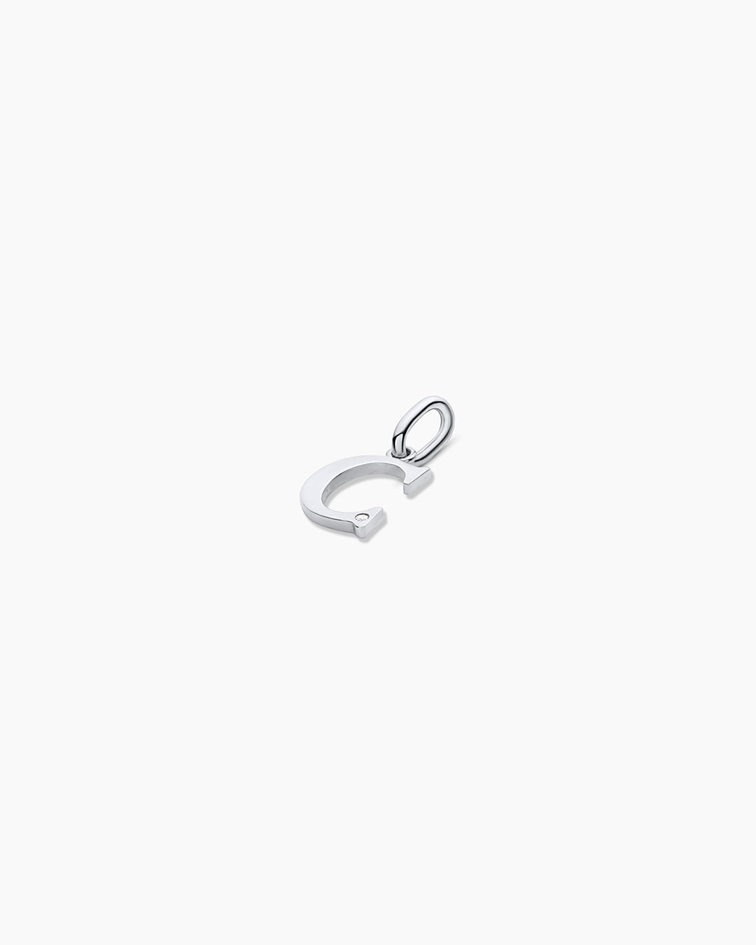 Diamond Vintage Alphabet Charm in 14K Gold