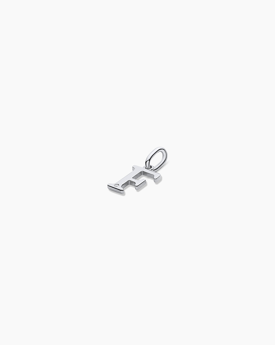 Diamond Vintage Alphabet Charm in 14K Gold