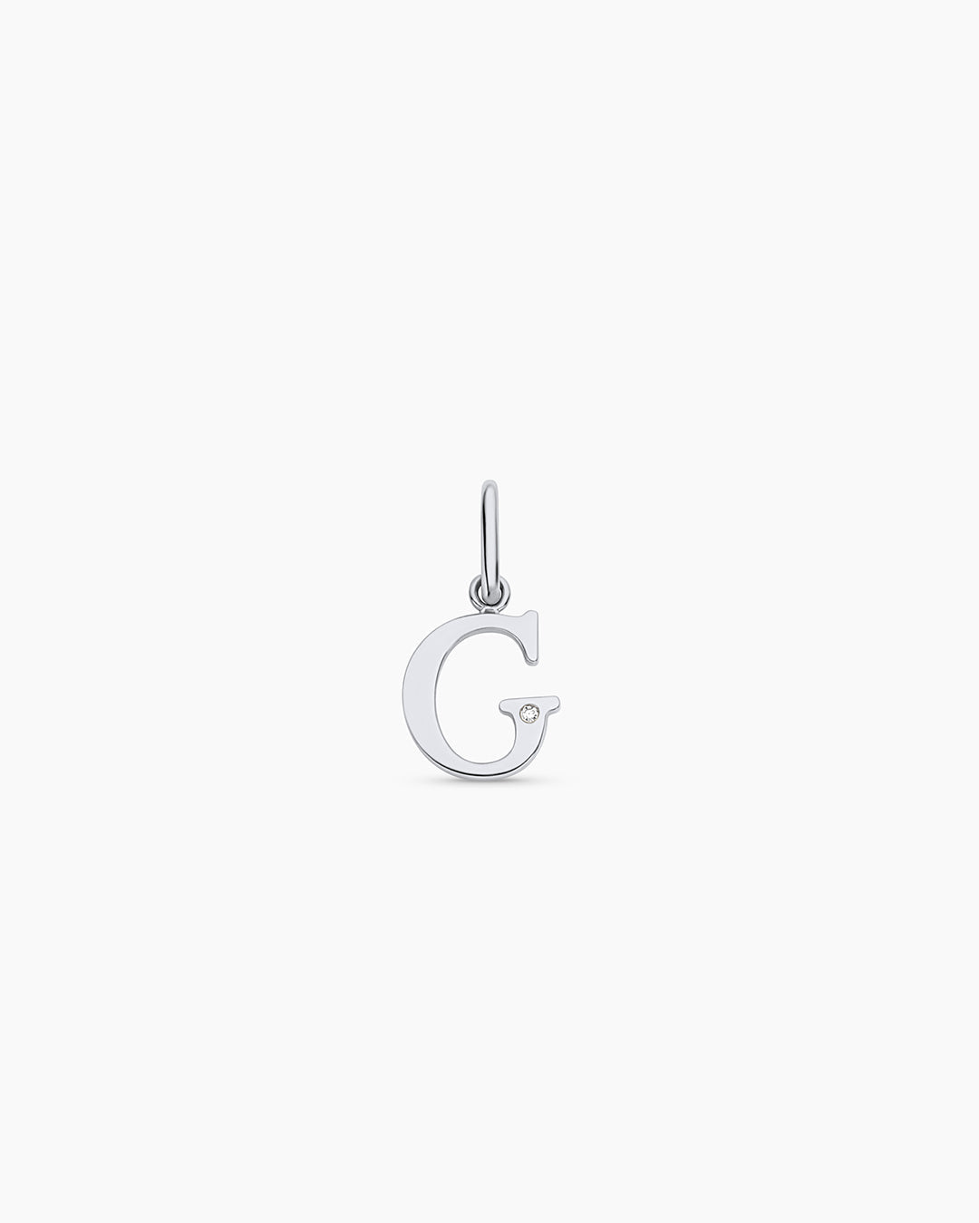 Diamond Vintage Alphabet Charm in 14K Gold