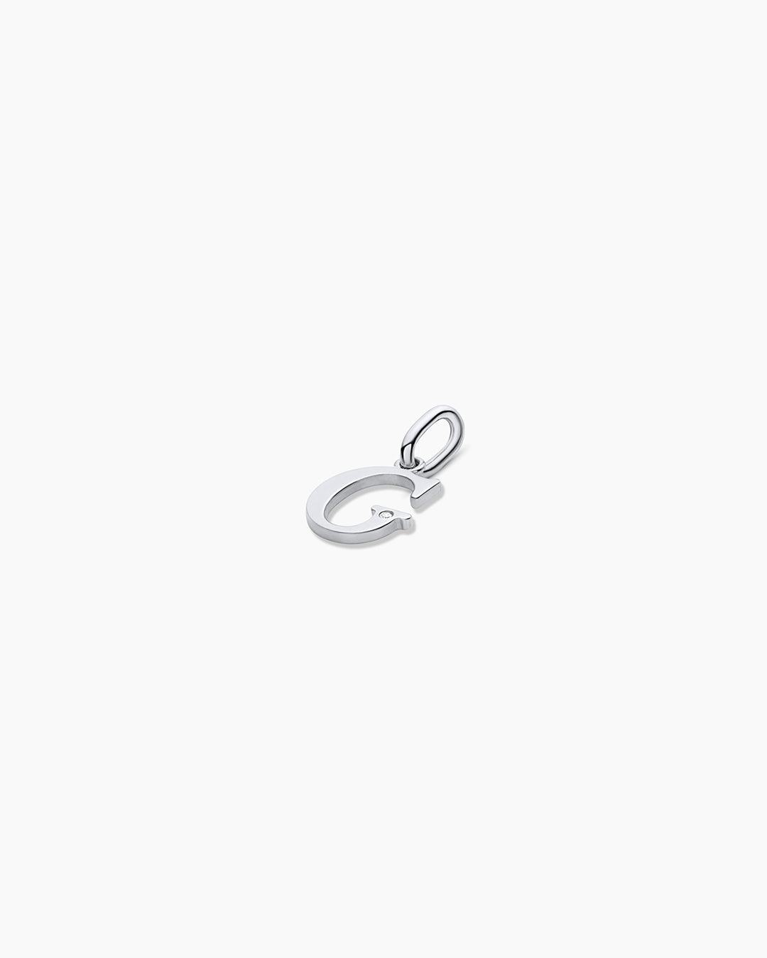 Diamond Vintage Alphabet Charm in 14K Gold