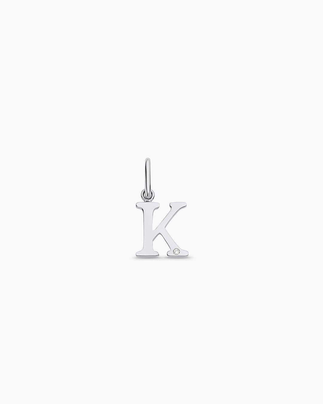 Diamond Vintage Alphabet Charm in 14K Gold