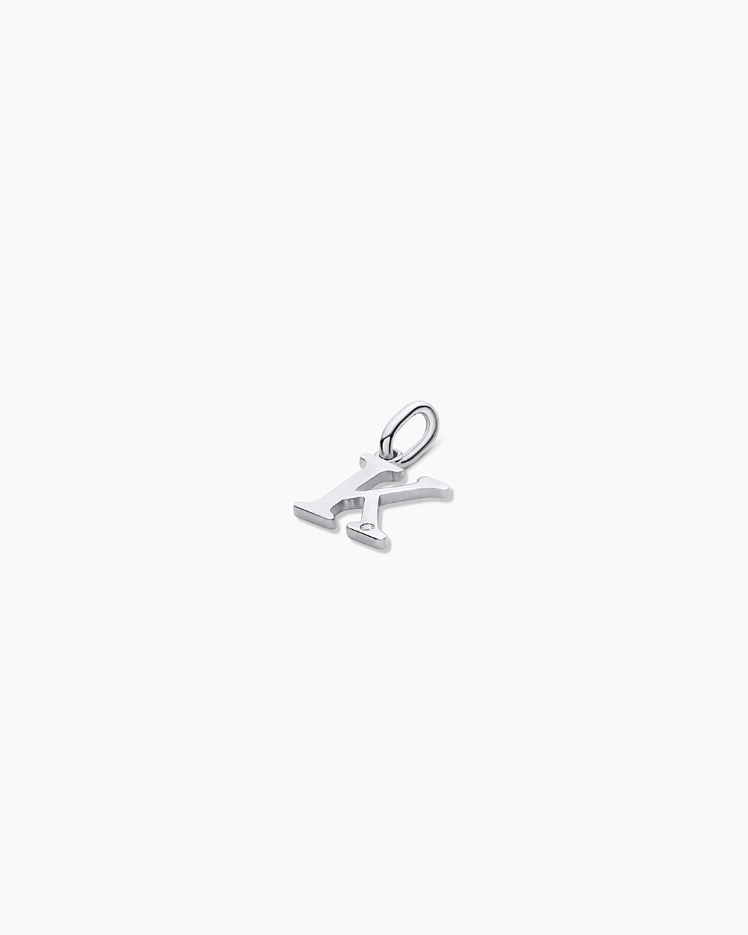 Diamond Vintage Alphabet Charm in 14K Gold