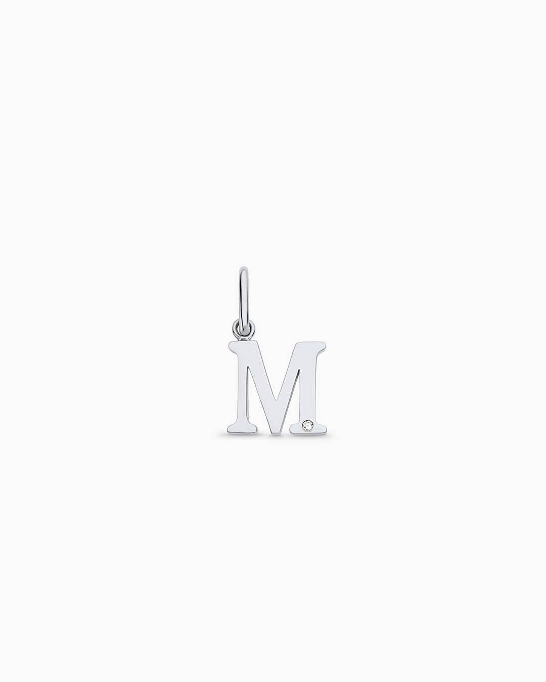 Diamond Vintage Alphabet Charm in 14K Gold