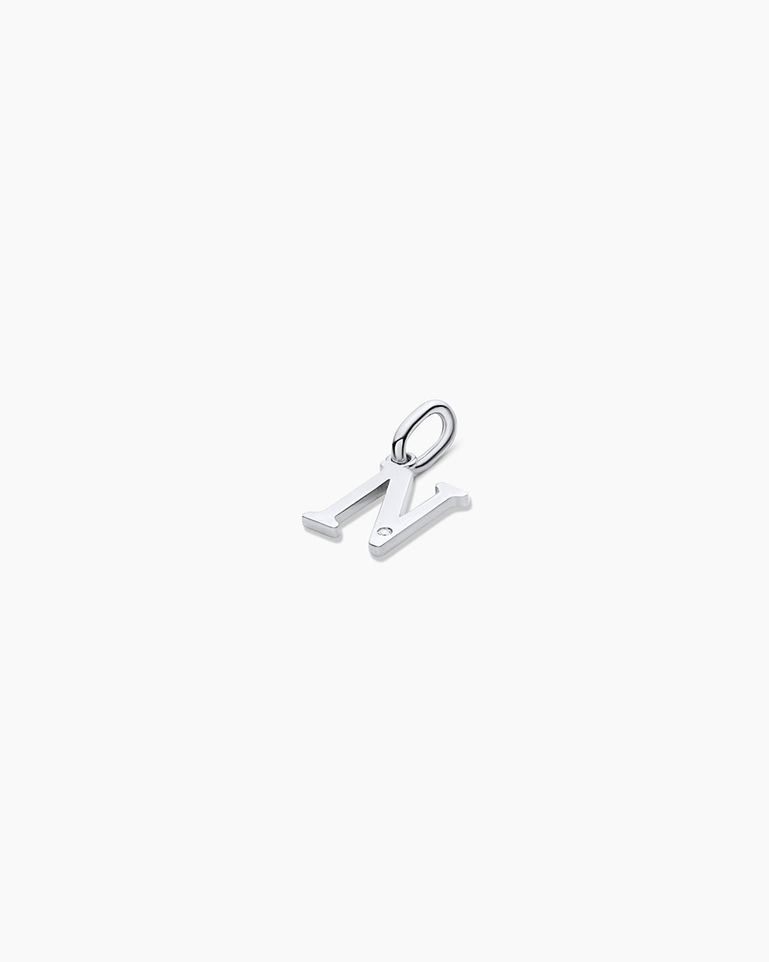 Diamond Vintage Alphabet Charm in 14K Gold