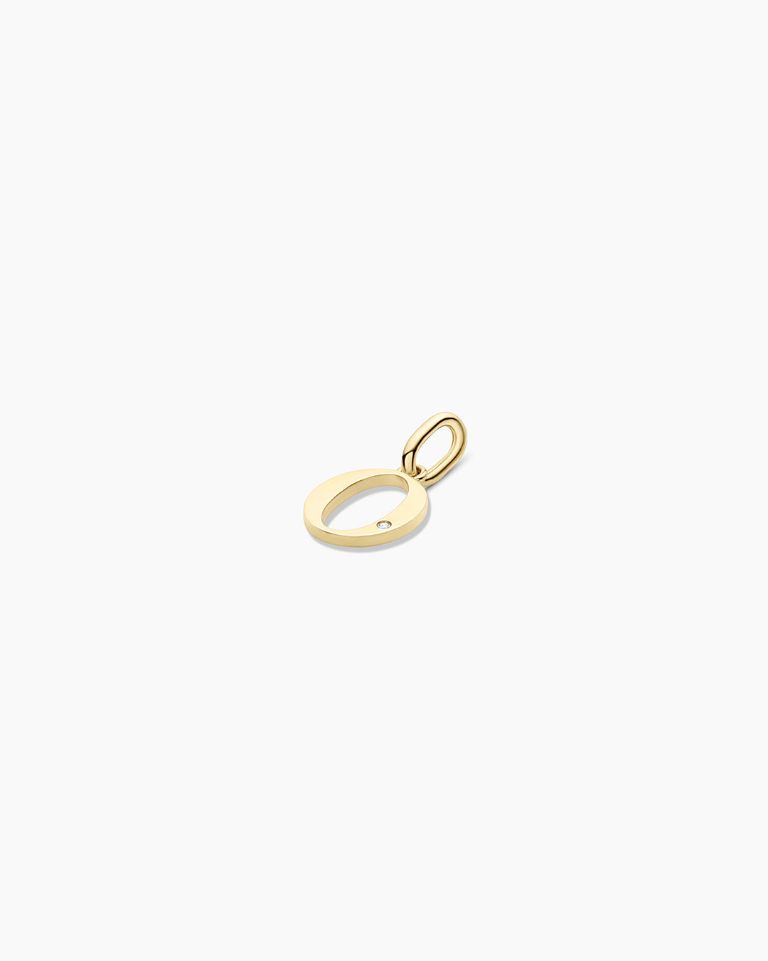 Diamond Vintage Alphabet Charm in 14K Gold