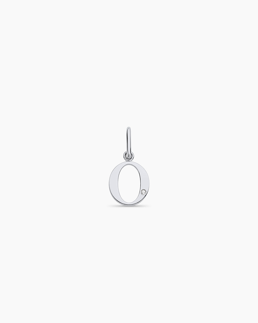 Diamond Vintage Alphabet Charm in 14K Gold