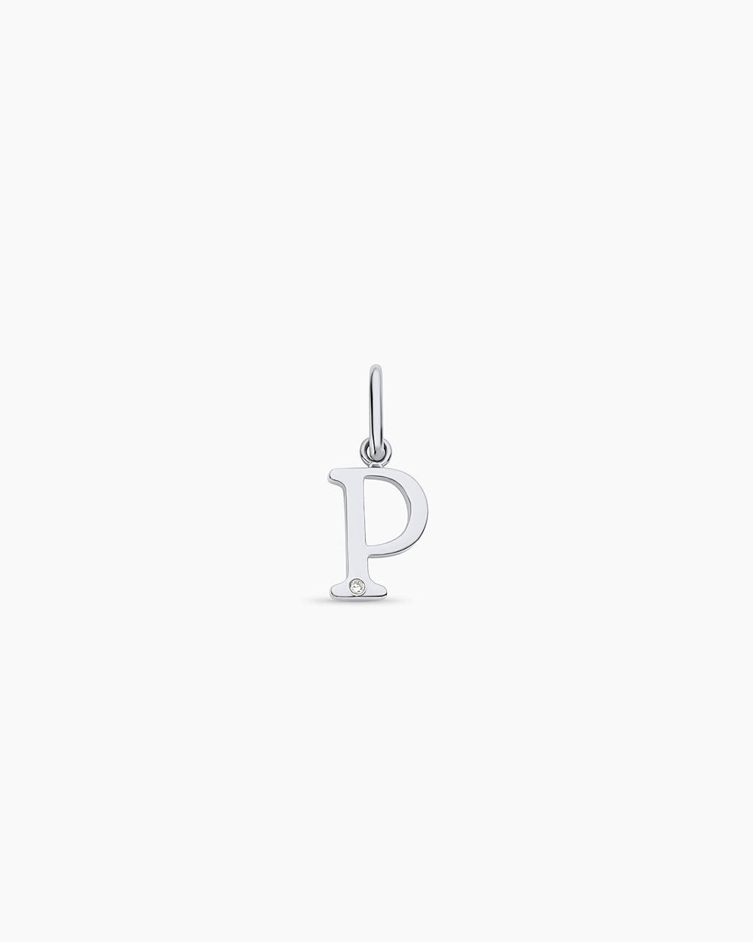 Diamond Vintage Alphabet Charm in 14K Gold