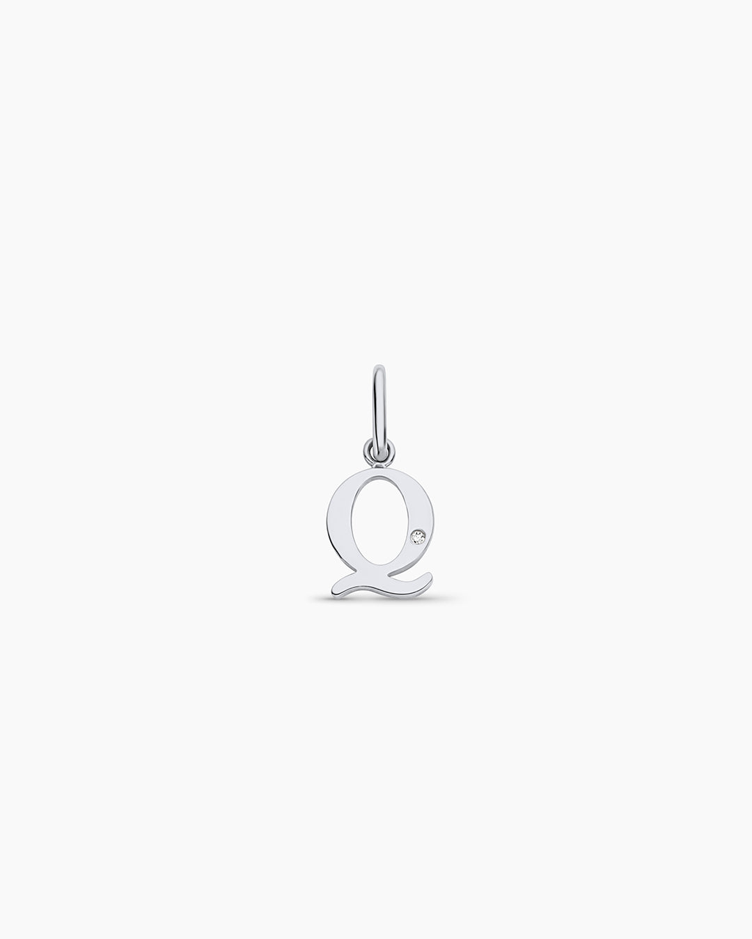 Diamond Vintage Alphabet Charm in 14K Gold