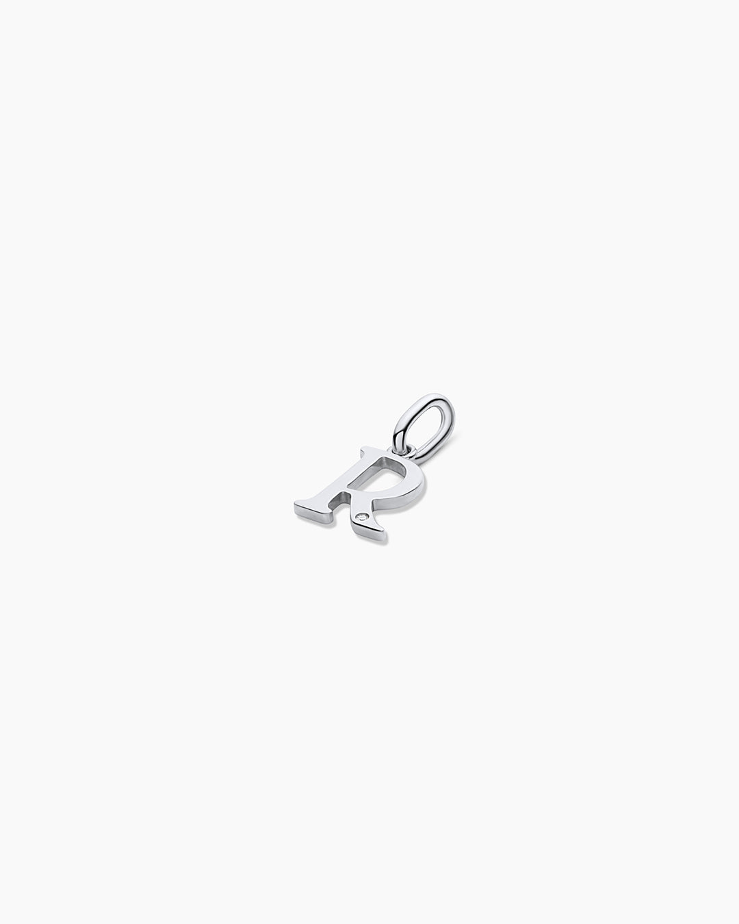 Diamond Vintage Alphabet Charm in 14K Gold