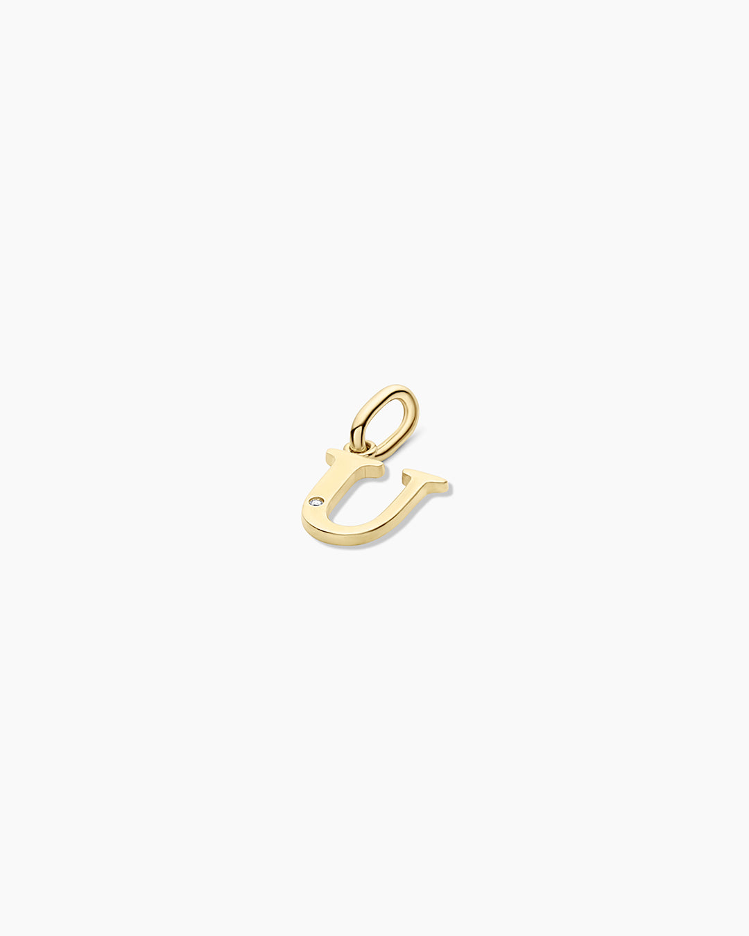 Diamond Vintage Alphabet Charm in 14K Gold