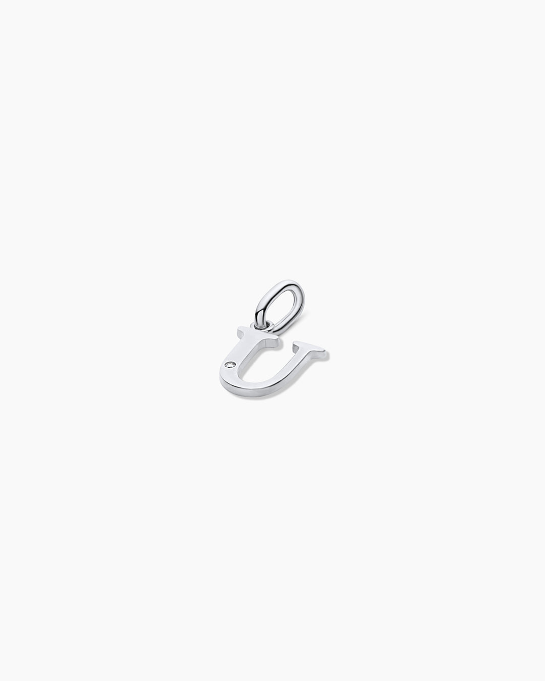 Diamond Vintage Alphabet Charm in 14K Gold