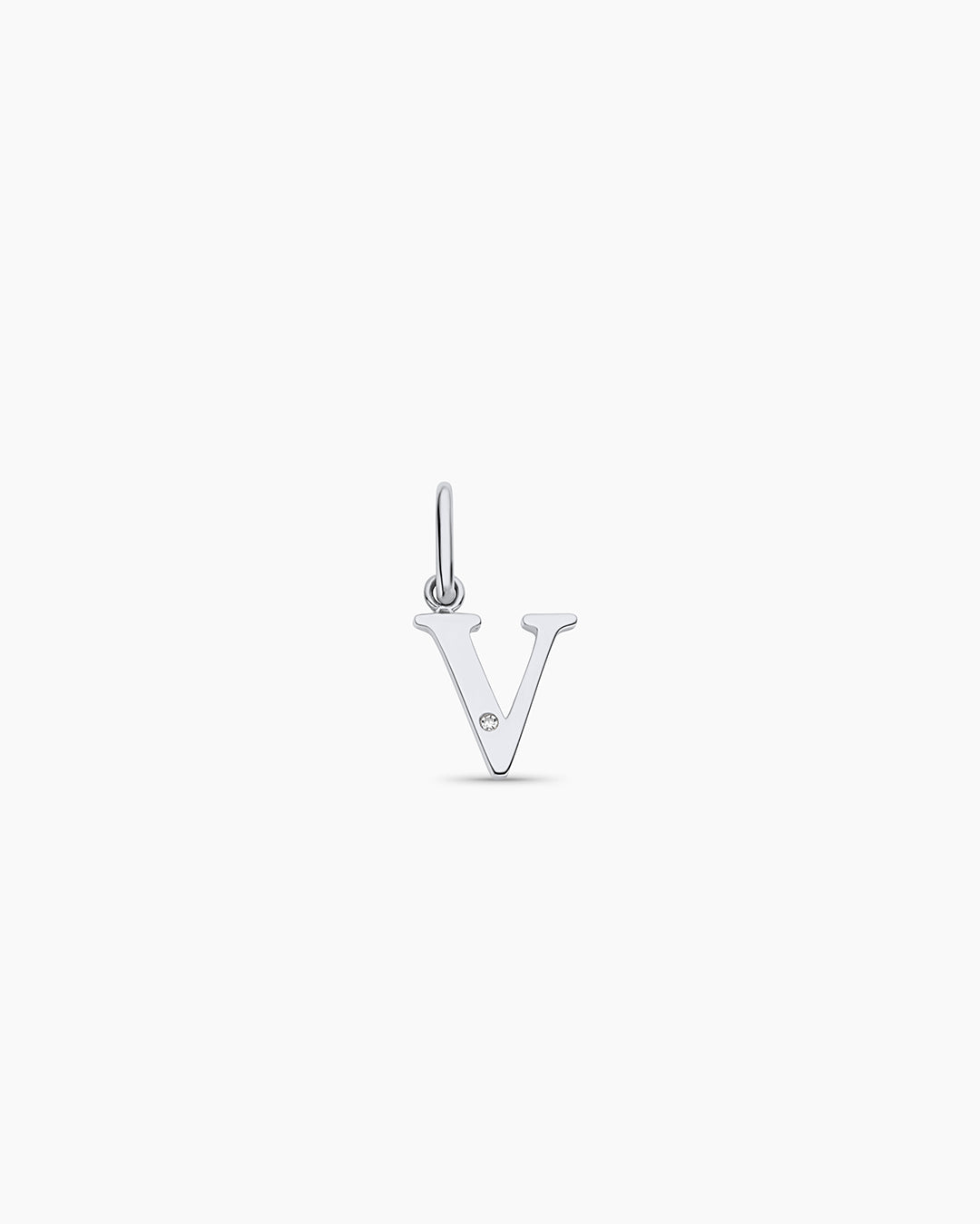 Diamond Vintage Alphabet Charm in 14K Gold