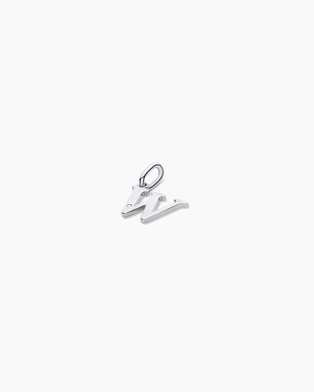 Diamond Vintage Alphabet Charm in 14K Gold