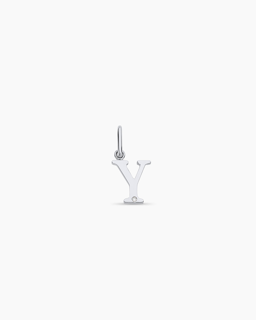 Diamond Vintage Alphabet Charm in 14K Gold