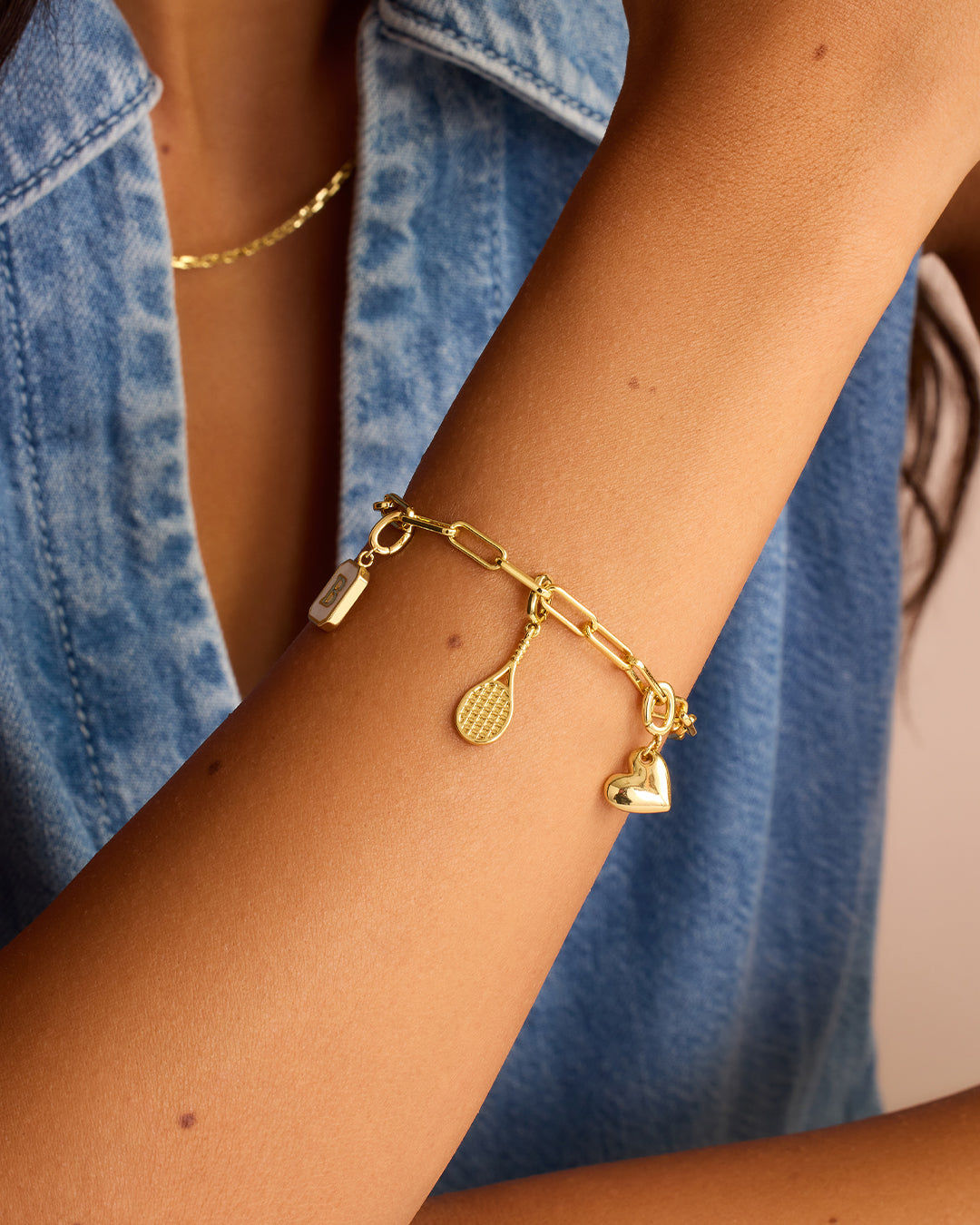 Varsity Parker Charm in 18K Gold Plated