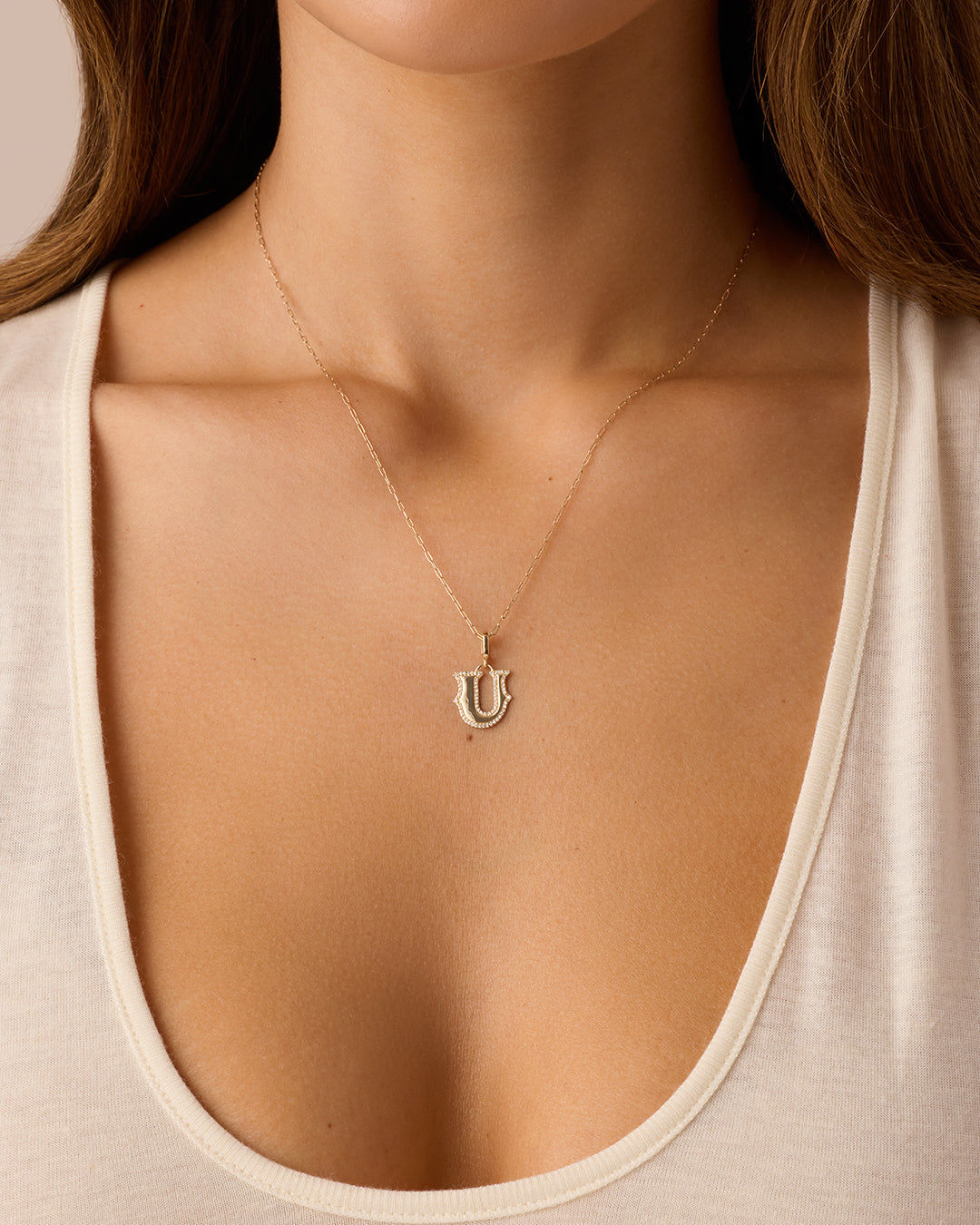 Diamond Era Alphabet Charm in 14K Gold