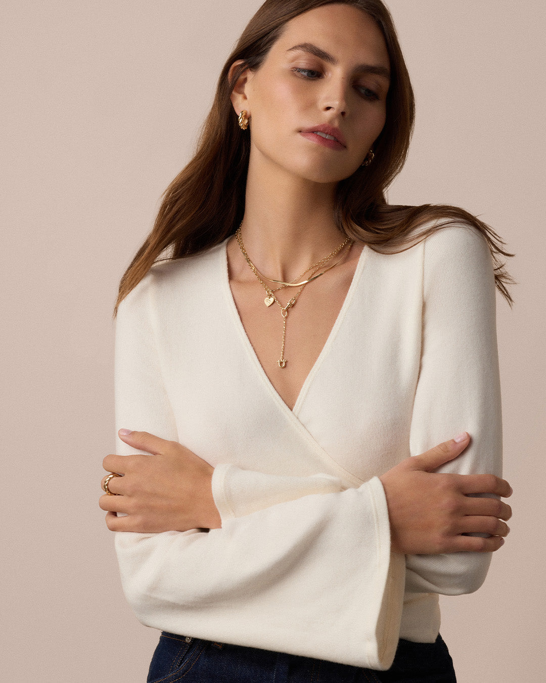 Vintage Heart Alphabet Charm in 18K Gold Plated