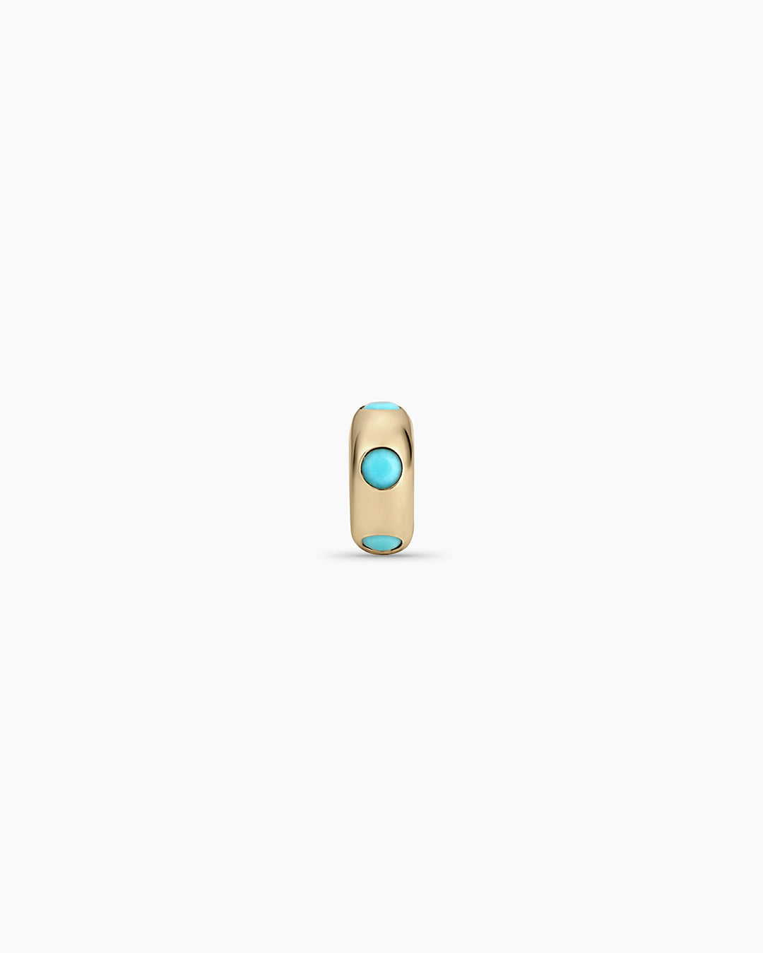 Birthstone Halo Charm in 14K Solid Gold