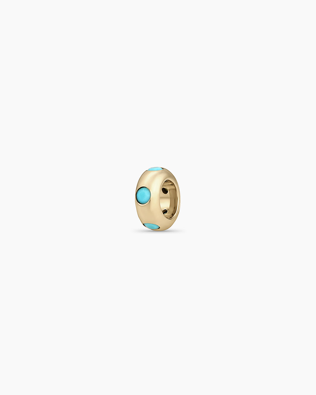 Birthstone Halo Charm in 14K Solid Gold