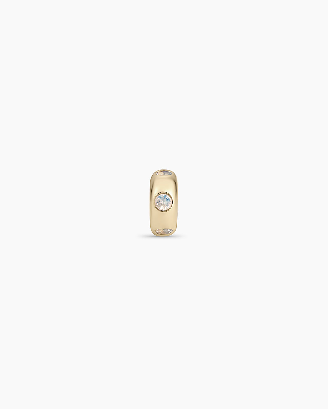 Birthstone Halo Charm in 14K Solid Gold