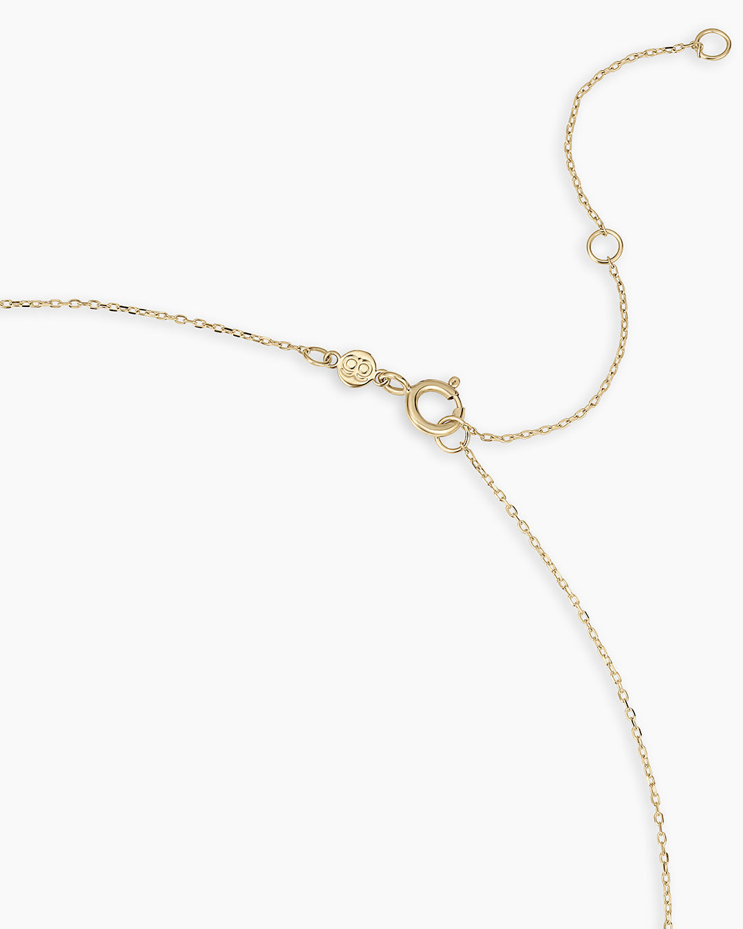 Birthstone Halo Charm Necklace in 14K Gold