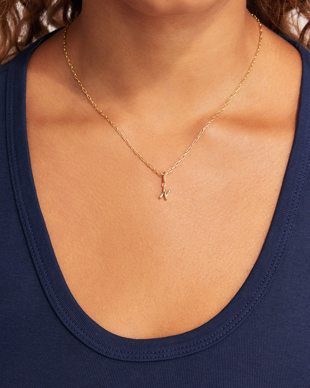 Ryder Greek Alphabet Charm in 18K Gold Plated