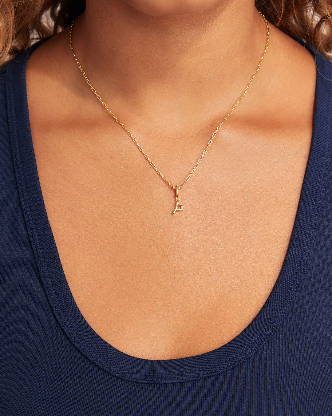 Ryder Greek Alphabet Charm in 18K Gold Plated