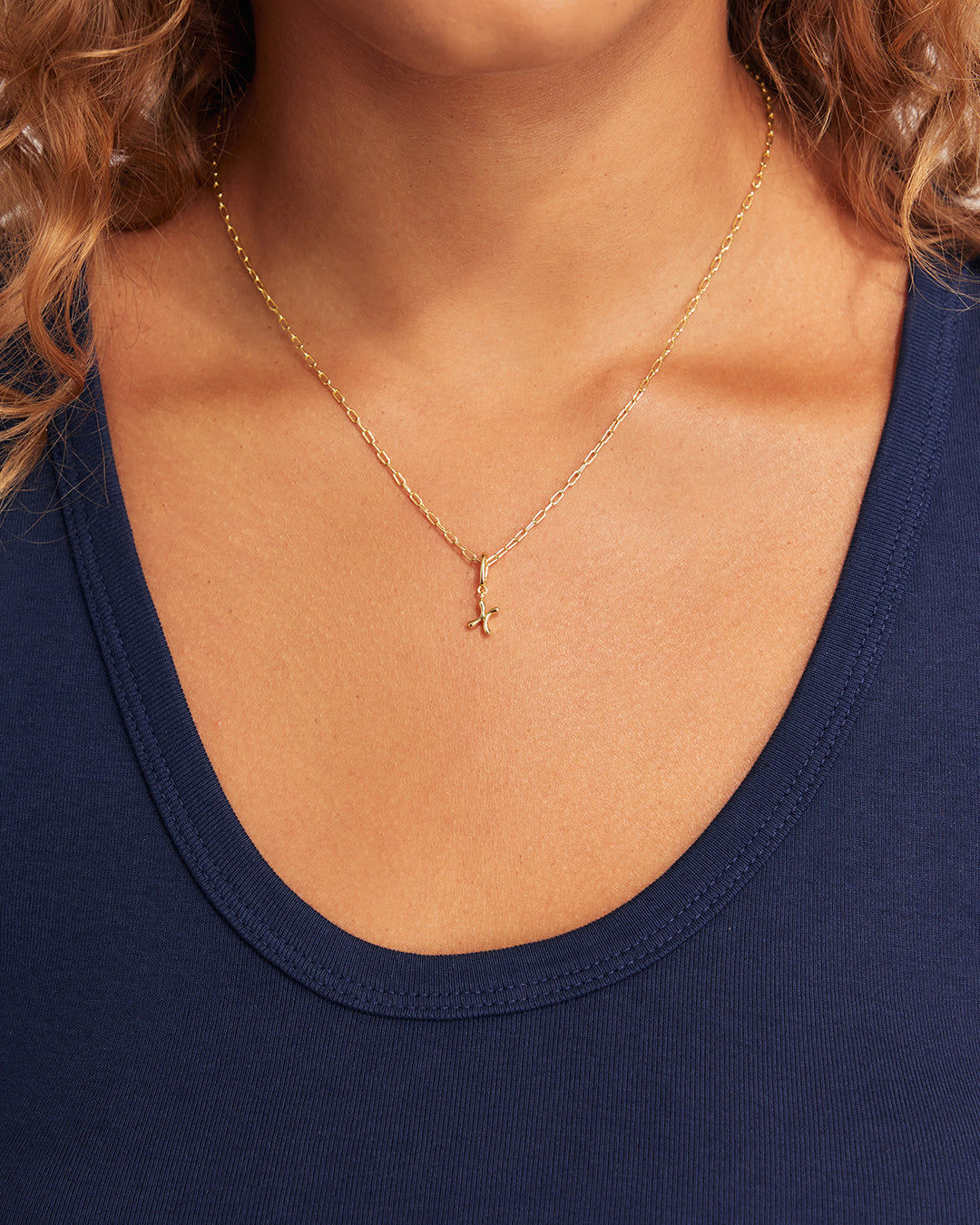 Ryder Greek Alphabet Charm in 18K Gold Plated