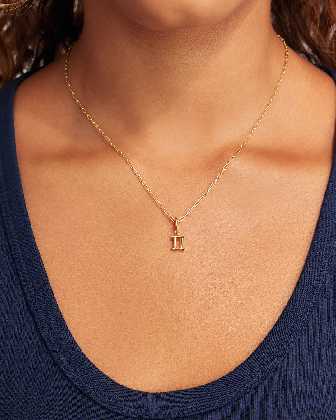 Ryder Greek Alphabet Charm in 18K Gold Plated