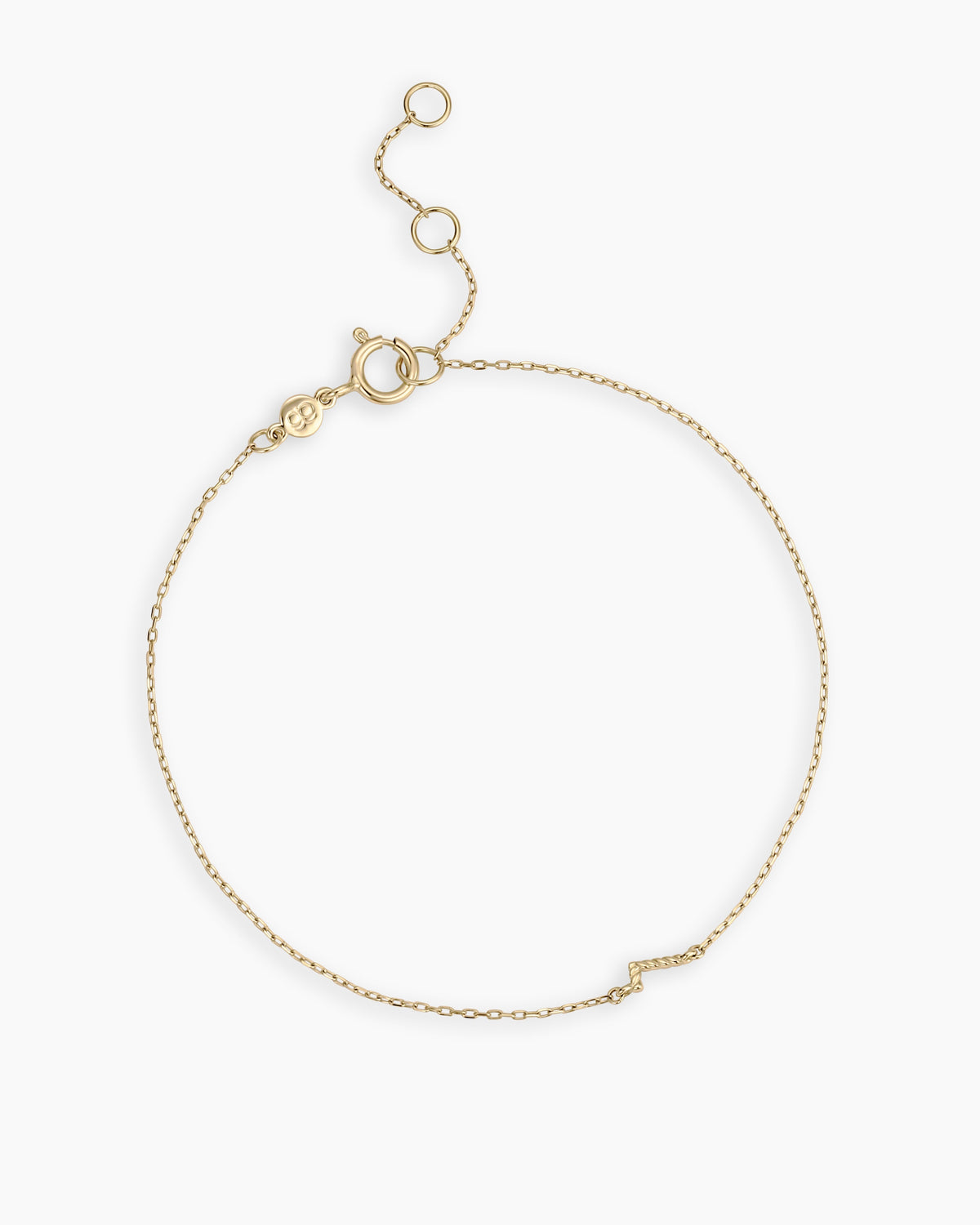 Crew Alphabet Bracelet in 14K Gold