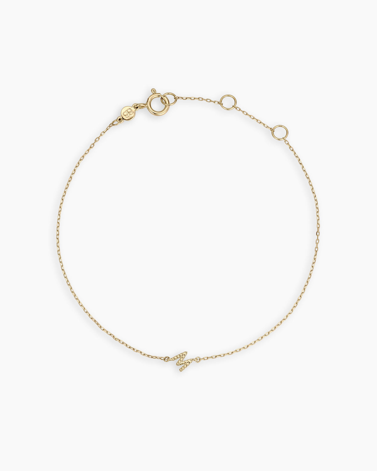 Crew Alphabet Bracelet in 14K Gold