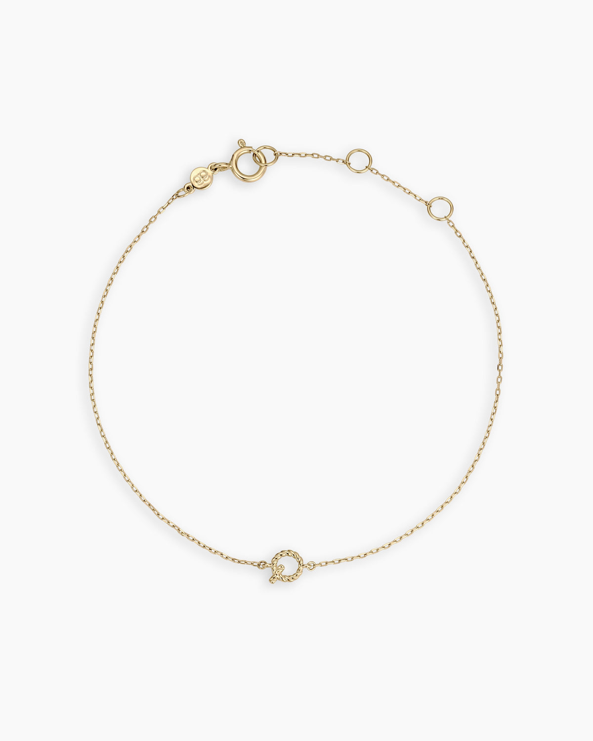 Crew Alphabet Bracelet in 14K Gold