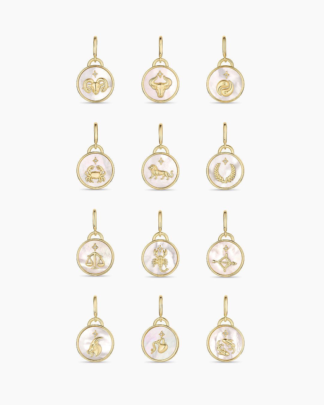 Vintage Zodiac Charm in 18K Gold Plated
