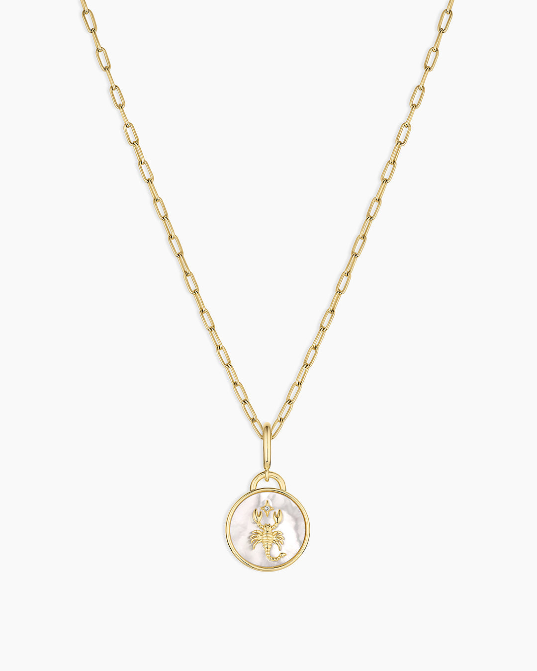 Vintage Zodiac Charm Necklace in 18K Gold Plated