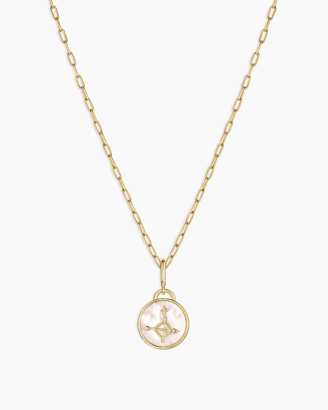 Vintage Zodiac Charm Necklace in 18K Gold Plated